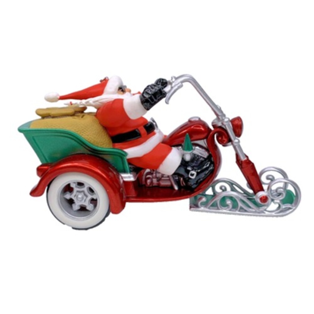 Hallmark Keepsake LEADER OF THE PACK‎ Magic Ornament Santa 2017 Sound - Picture 4 of 11
